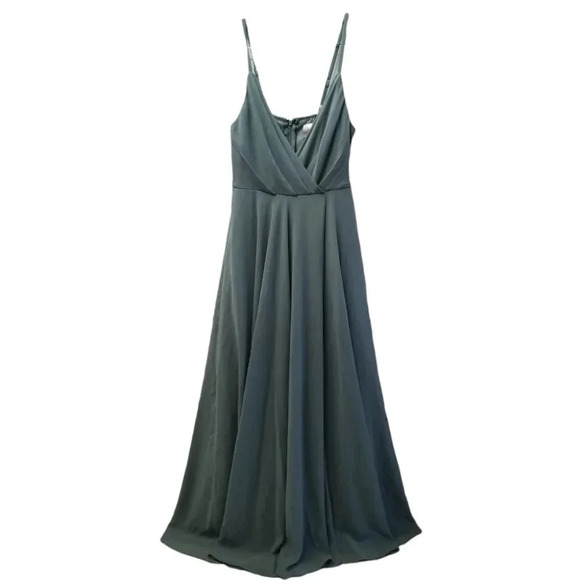 Bhldn by Anthropologie Eva Dress Maxi Moss XS - Picture 3 of 14